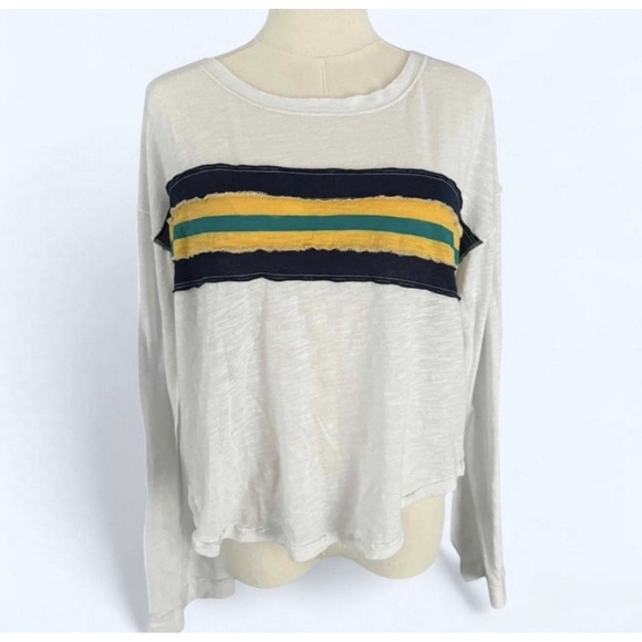 We The Free Ziggy Retro Crop‎ Stripe Long Sleeve Tee Size Med - Picture 7 of 13